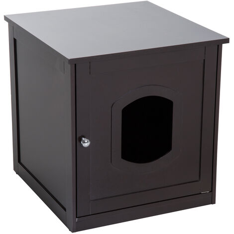 PawHut® Katzenhaus für Katzenbett, Katzentoilette Katzenschrank