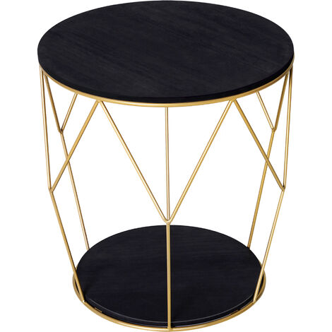 HOMCOM® Kaffeetisch mit Stauraum Beistelltisch Couchtisch Nachttisch