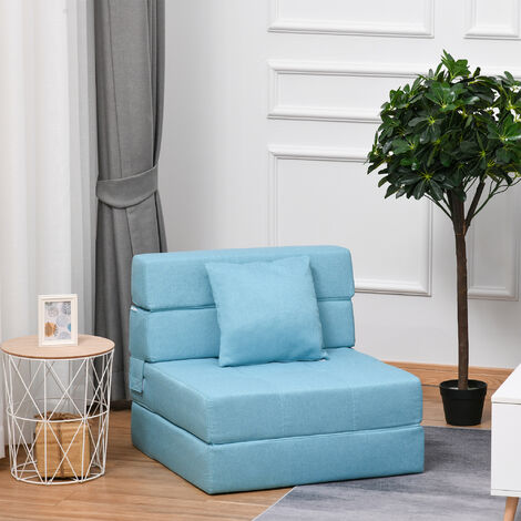 HOMCOM 2-in-1 Schlafsessel - Klappbares Sofabett Mit Verstellbarer Lehne Bis 180°