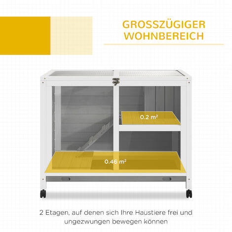 Kaninchenstall Innen 2 Etagen