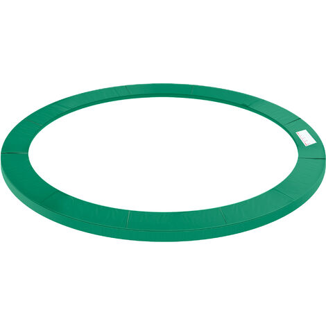 HOMCOM Trampolin Randabdeckung Ø366cm cm breit, Reißfest UV-resistent Federabdeckung, Wasserabweisend, Trampolinzubehör Randschutz Sicherheitsnetz Ersatzteile für Gartentrampoline, Grün