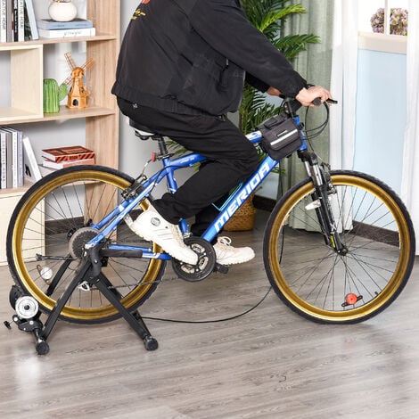 GOPLUS Rollentrainer Fahrradtrainer Fahrrad Heimtrainer bis 150kg klappbar  schwarz