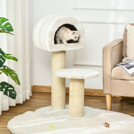 PawHut Katzenkratzbaum Katzenbaum Katzenspielzeug K Produktbild-Vorschau 2