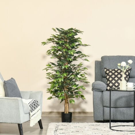 Künstlicher Ficusbaum groß 150 cm Kunstbaum, Kunstpflanze