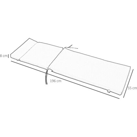 Doppler ® Liegenauflage 6998 Rot Auflage Für Liege Kissen Polster Einlage 200x60