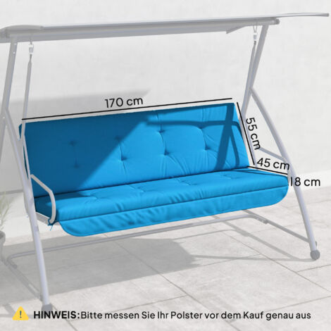 Auflagen Set Hollywoodschaukel Polster Sitzkissen 150 X 50 Nr 5801