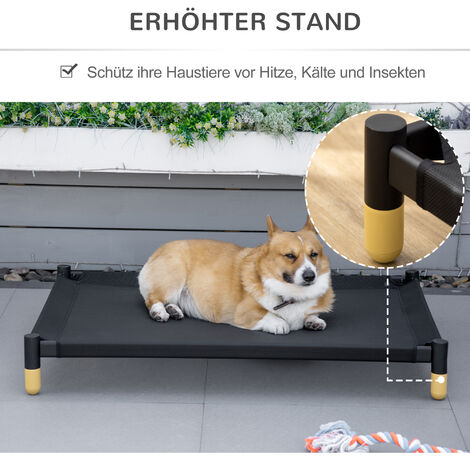 PawHut Hundebett – Beruhigende Matratze Für Mittelgroße Hunde, Anthrazit, Waschbar