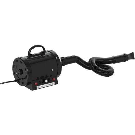 PawHut Profi Hundefön Tierfön Pet Dryer Flüsterfön Hundetrockner 2800W Metall Schwarz 40 x 16 x 20 cm
