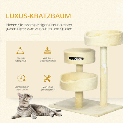 Katzenkratzpad L-Form – Sisal Kratzfläche, 68.6 Cm, Aus Kiefernholz, Mit Mausspielzeug, Zum Schutz Von Möbeln