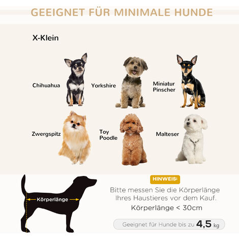 PawHut Hundesofa Luxus Haustiersofa mit Kissen Katzensofa erhöhtes Hundebett Hundecouch Tierbett Plüsch Tannenholz Hellgrau 69 x 49 x 38 cm