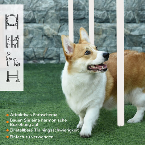 VEVOR Agility-Hürdenkegel-Set für Hunde, 6-teiliges Set – 12 x Kegel, 6