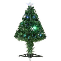 HOMCOM Tannenbaum Weihnachtsbaum Christbaum LED Schneeschicht Stern 180cm 