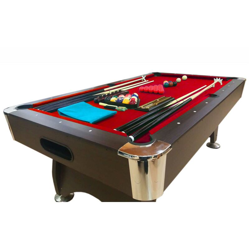 Tavolo da biliardo 7 piedi Multi-gioco rosso Air Hockey + Ping pong – Mattew