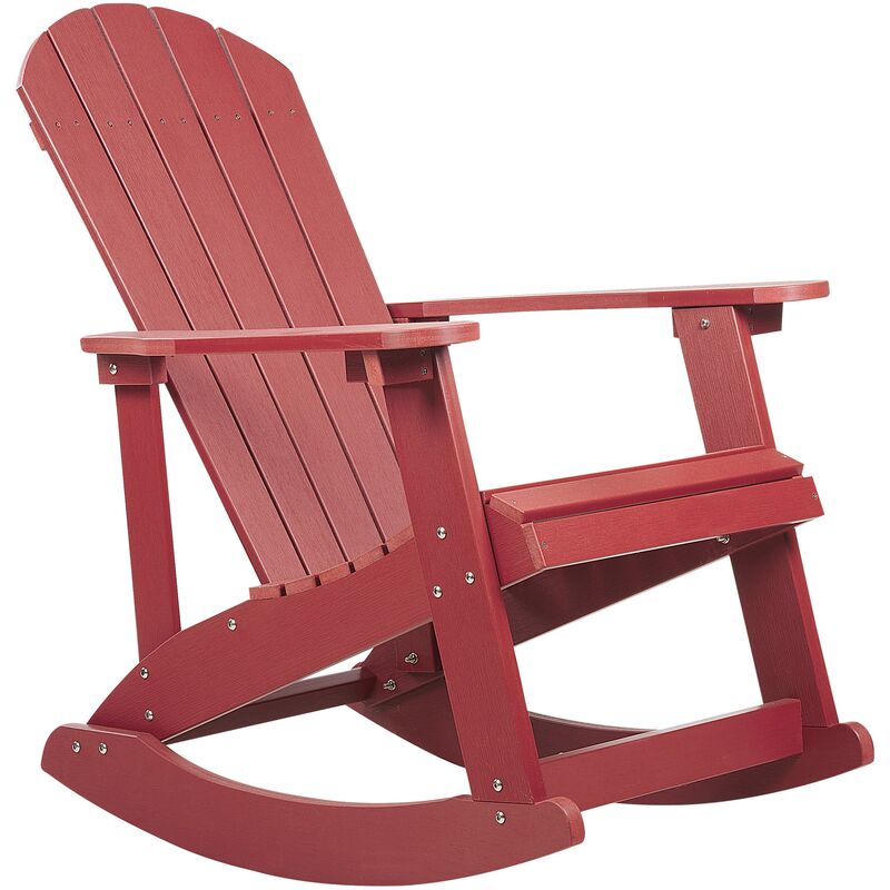 Silla mecedora de madera para exteriores, sillas mecedoras Adirondack para