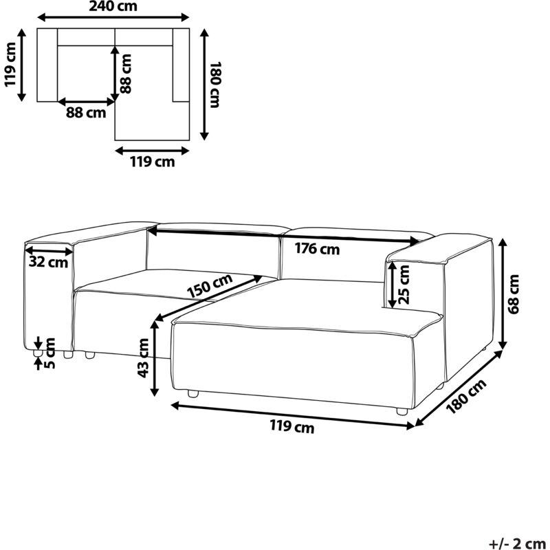 Sofá Pequeño De Tela Minimalista Moderno Salas 119cm