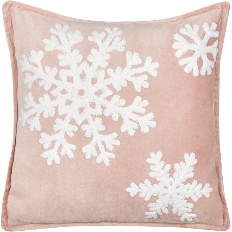 Capas De Almofada Floral Bege 45x45 Com Zíper Invisível