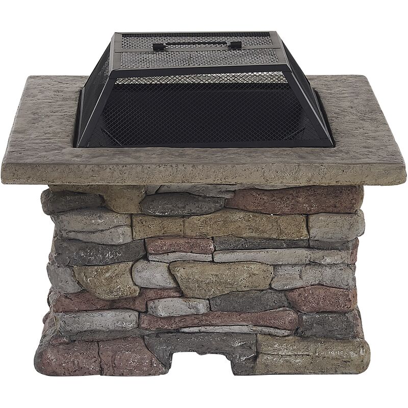 Chimenea rectangular gris claro KELUD