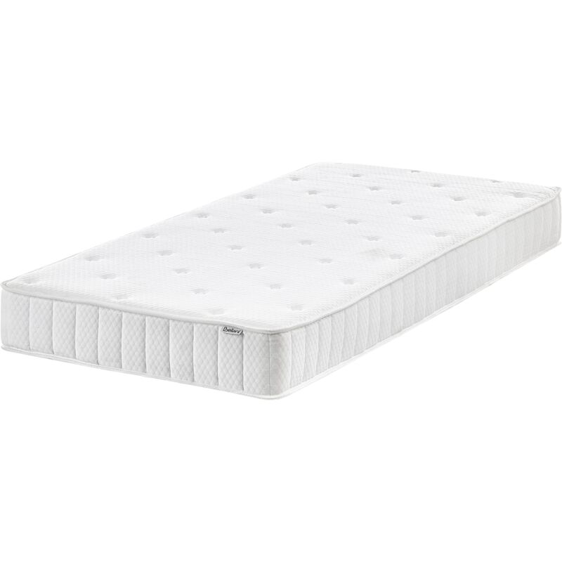 Beliani 19611 90x200 cm de muelles embolsados medioduro doble cara