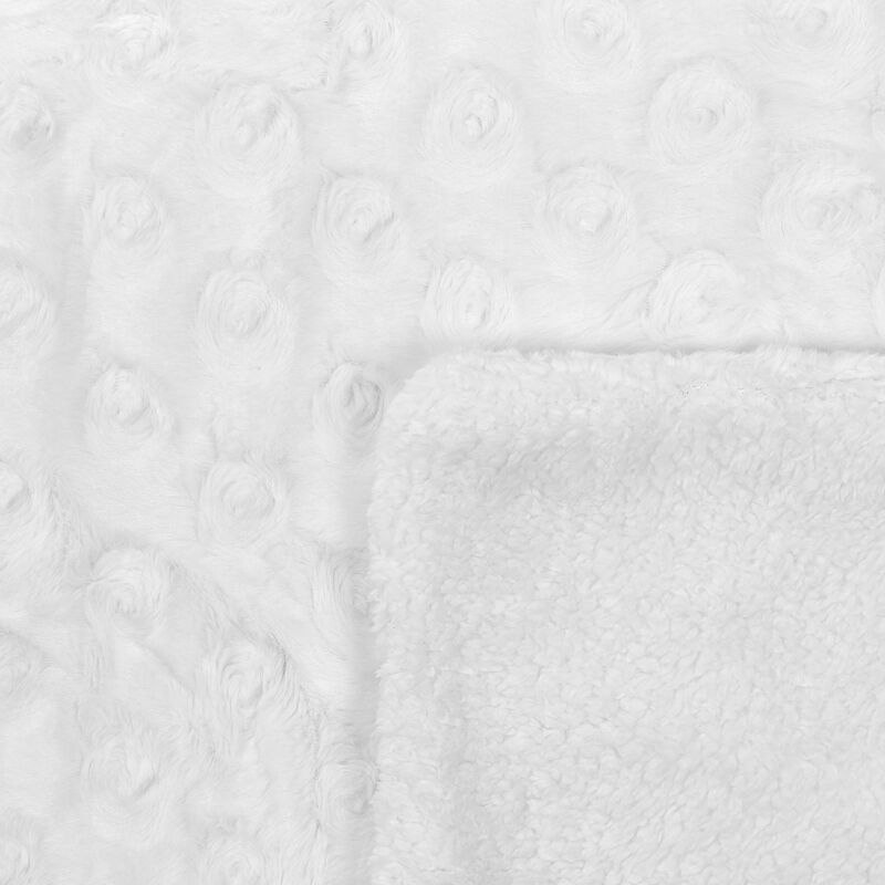 Manta de poliéster blanco crema 150 x 200 cm colcha cubrecama suave Kandilli