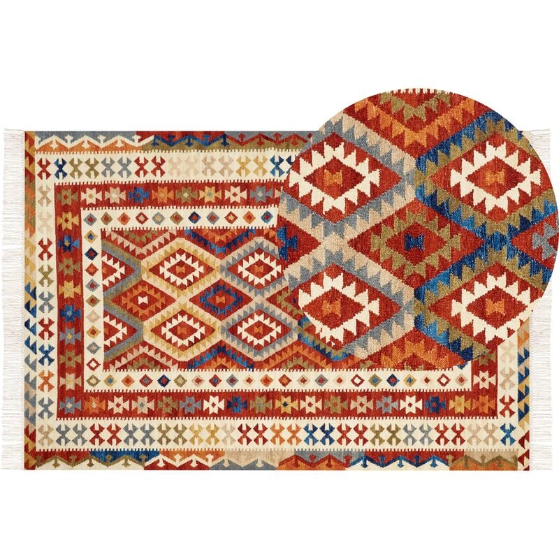 ▷ Alfombra de Kazajistán de lana 144x80 cm ❤️ SRKILIM