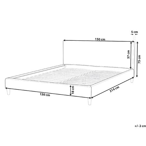 Funda extraíble de terciopelo rosa para cama 140 x 200 cm Fitou