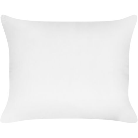 Almohada cojín para dormitorio rectangular 50 x 60 cm algodón de Japara funda lyocell relleno de poliéster perfil alto blanco Triglav (1/5)