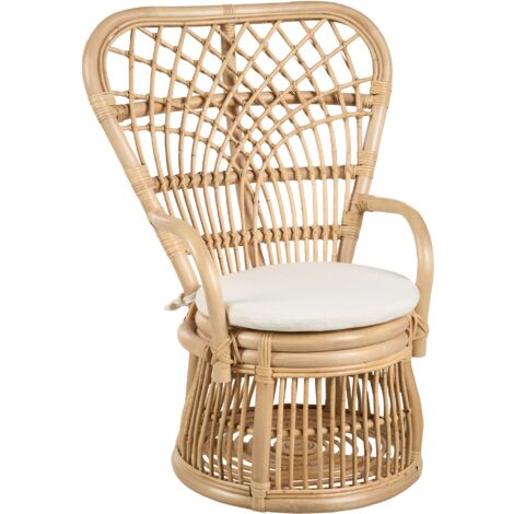 Silla infantil boho asiento ratán exterior interior natural Temeni
