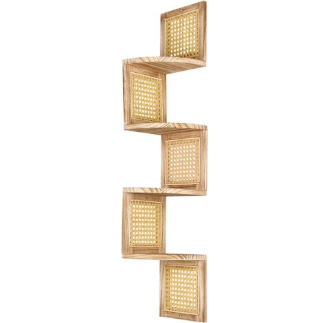 Estantes Flotantes De Esquina, Estantes De Esquina De Roble Montados En La Pared Estantes De Almacenamiento De Pared De Madera Para Bano