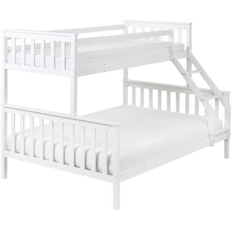 Litera para niños dormitorio infantil cama alta estructura de madera blanca 90/140 x 200 cm Bierne (1/5)