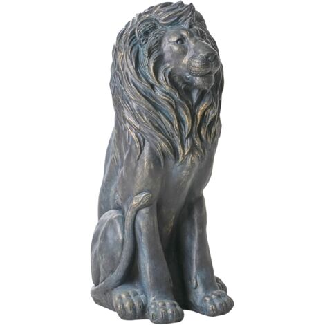 Figura decorativa de MgO león decoración de jardín interior exterior marrón Dakar (1/5)