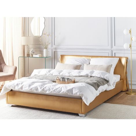 Cama tapizada doble de diseño moderno de lujo italiano