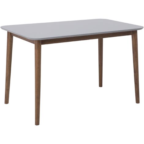 Mesa de comedor de MDF 73 x 118 x 77 cm con patas de madera Modesto