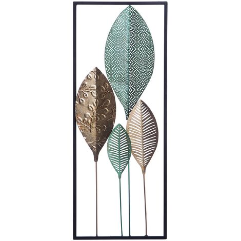 Decoración de pared hoja de metal multicolor arte estilo moderno Platinum
