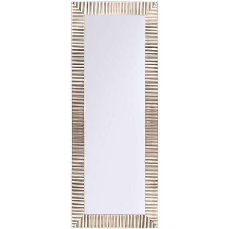 Espejo de pared dorado 50 x 130 cm marco moderno para salón pasillo Draveil