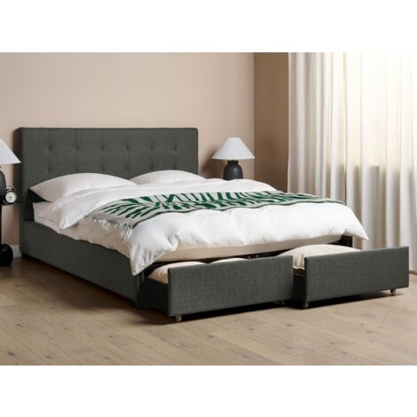 Funda cama Dyla negro para colchón de 160 x 200 cm