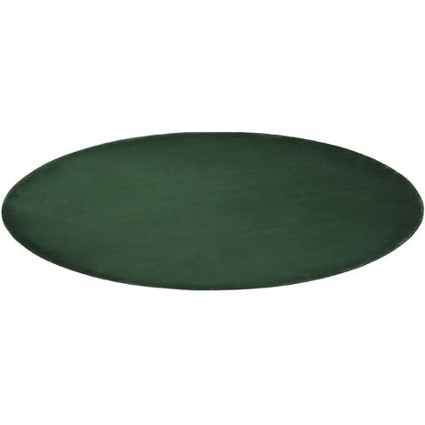 Alfombra de viscosa verde oscuro 160 x 230 cm GESI II 