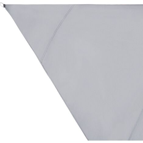 Toldo vela triangular de poliéster gris 300 x 300 cm LUKKA 