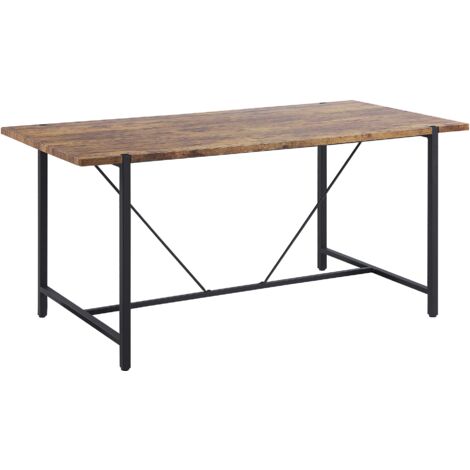 IDMarket Dakota Mesa De Comedor Para 6 Personas Con Patas En Forma De U De Diseo Industrial 160 Cm  00856da3 Ee10 5d36 B924 F95fa1d9618b