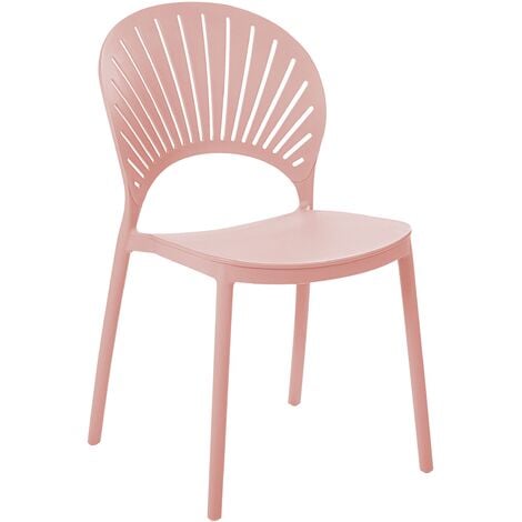 Sillas de interior de plástico de color rosa - Comprar online