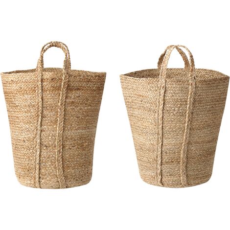 Cesta de yute natural beige 41 cm Patiala