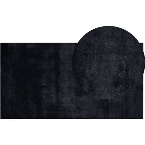 Alfombra negra 80 x 150 cm GHARO 