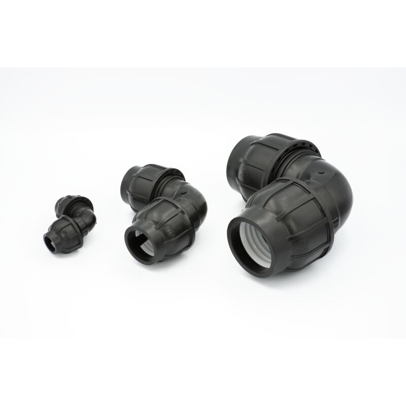 Gewinde-Fitting 90° Winkel Aus Temperguss Schwarz – 3/4 Zoll IG Auf AG, Nr. 92 Für Sanitär, Heizung Und Gas