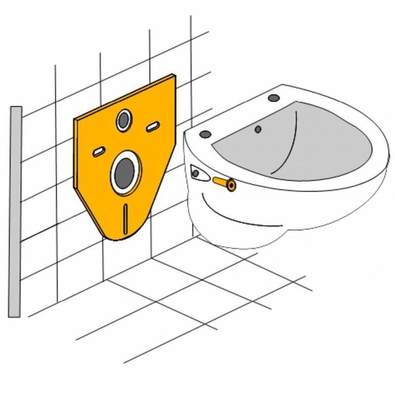 Schallschutzunterlage 422 x 372 mm Schallschutz Schallschutzmatte Wand  Hänge WC