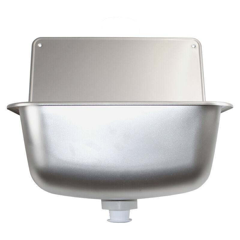 GOSPO Ausgussbecken Mit Ausziehbarer Armatur, Seifenspender, Siphon, Waschbecken 46 X 36 X 20 Cm, Für Garage, Keller, Waschtrog, Wandmontage, In Platte, Spülbecken Inkl. Zubehör (weiß - Foto 5