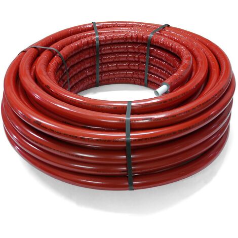 50m Pipetec Aluverbundrohr 20x2 / 6mm rot Mehrschichtverbundrohr