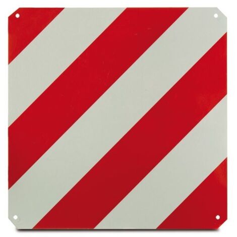 Rot/Weiße Warntafel 50 x 50 cm (1/2)