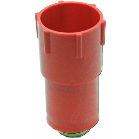 10x Baustopfen 1/2" Zoll rot Messinggewinde Abdrückstopfen