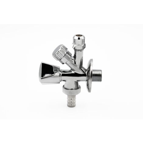 Kombi-Eckventil 1/2" Wandanschluss x 10 mm Quetschverschraubung