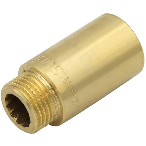Hahnverlängerung 1/2"x40mm Messing Gewindeverlängerung Fitting