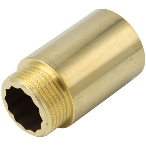 Messing Hahnverlängerung 1 Zoll x 50mm DN25 Gewindeverlängerung (1/4)